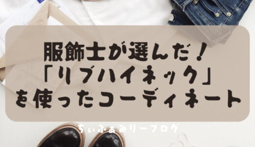 《服飾士が選んだ》安くて使える！と人気上昇中”リブハイネック”を使った大人フェミニンコーディネート