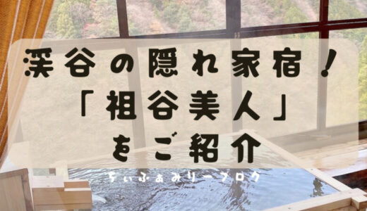 【旅好きブロガーが行く】徳島県でオススメの隠れ家宿”祖谷美人”で贅沢なひとときを